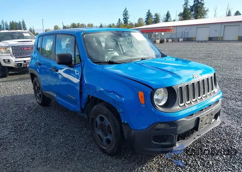 2015 Jeep Renegade Sport из США, поврежденный, VIN ZACCJAAT7FPB93596